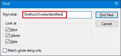 search for shellIconoverlayIdentifiers