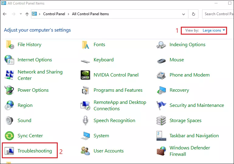select troubleshooting