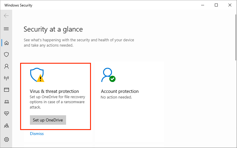 run windows security to eliminate malware