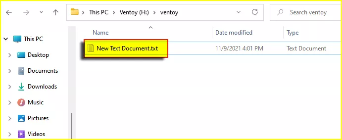 create txt