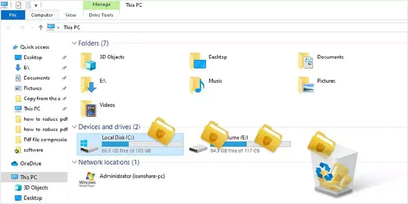 which files can be safely deleted from c drive windows 10, 8, 7